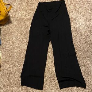 CAbi Black Wide-Leg Pants